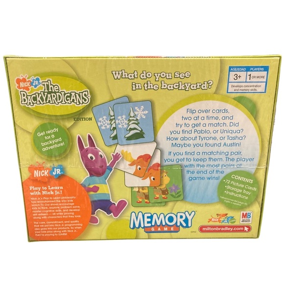 Brand new Age 3+ backyardigans memory game - Picture 2 of 4